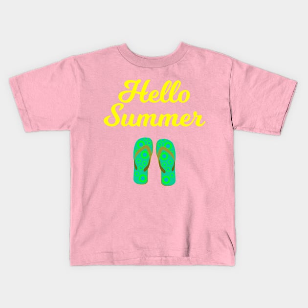 Summertime Kids T-Shirt by Boo Face Designs